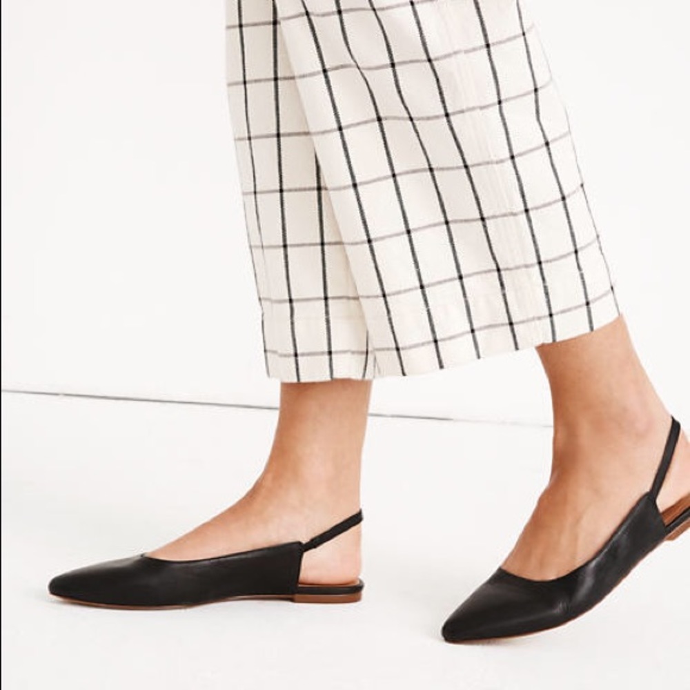 Madewell The Margot Slingback Flat - Black
